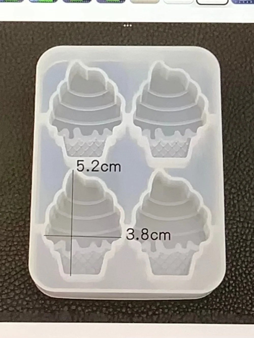 Christmas Silicone Mold Cake Decoration Fondant  3D Food Grade Tools, 2 pcs.